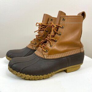 LL Bean Maine Hunting Shoe Duck Boots Women 10 10.5 Cabincore Preppy Outdoor